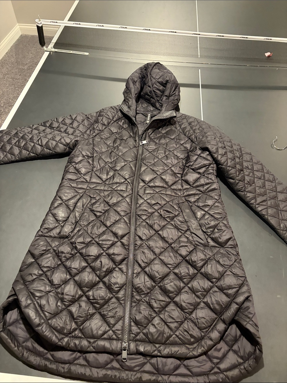 Athleta medium black womens coat